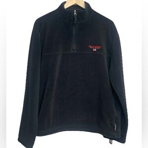 Polo Sport Ralph Lauren Men’s Black 1/4 Zip Fleece Pullover Zip Pockets - Size L